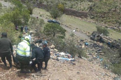 Accidente de bus en Potosí dejó 28 fallecidos