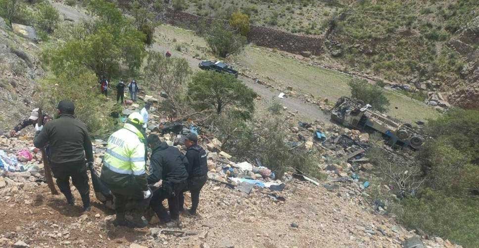 Accidente de bus en Potosí dejó 28 fallecidos
