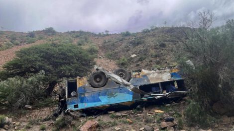 Accidente de transporte San José en la ruta Potosí-Oruro