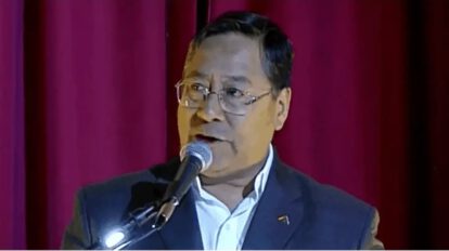 Presidente Arce abucheos en congreso de Fencomin