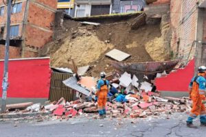 Colapso de vivienda en La Paz por infiltración de agua