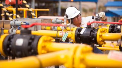Producción de gas natural en Bolivia