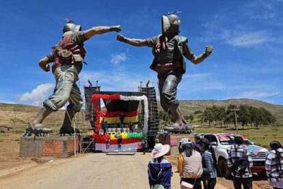 Inauguración del Monumento al Tinku en Chayanta