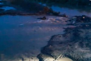 Río Paria sufrió el desborde de uno de sus brazos