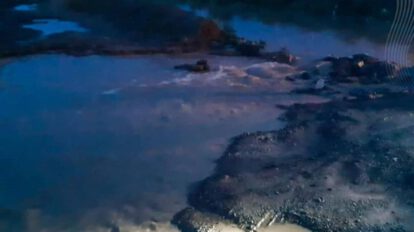 Río Paria sufrió el desborde de uno de sus brazos