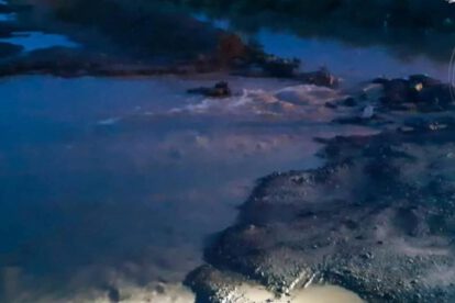 Río Paria sufrió el desborde de uno de sus brazos