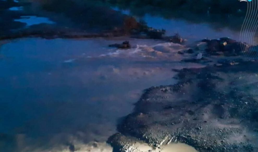 Río Paria sufrió el desborde de uno de sus brazos