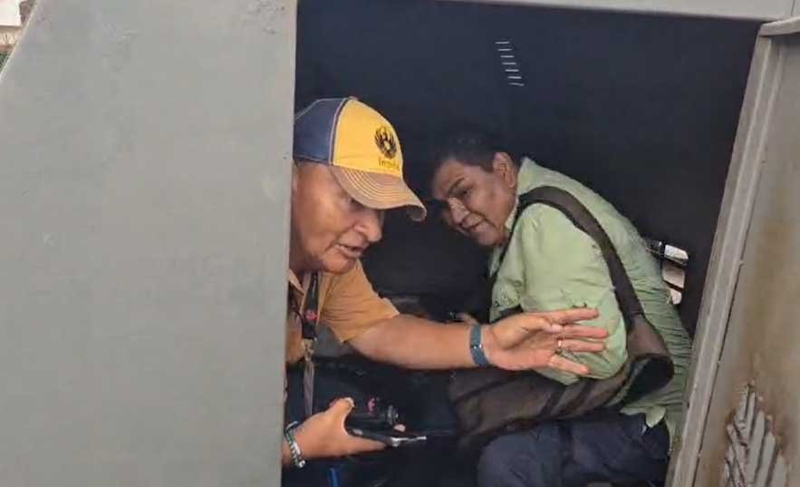 Arresto de periodistas en Santa Cruz