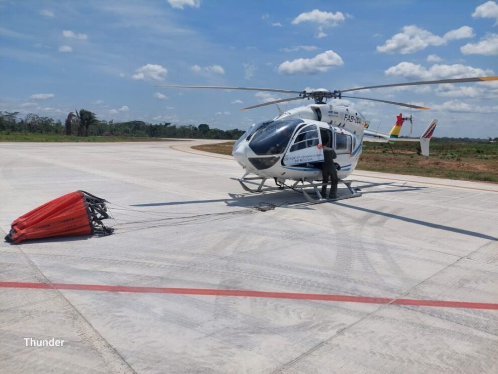 Búsqueda de desaparecidos en Cochabamba con helicóptero Eco Charlie