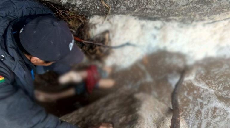 Cuerpo sin vida de un niño arrastrado por el río Wasa Mayu en Cochabamba