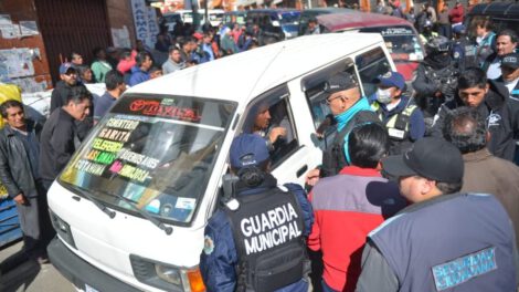 Controles de tarifas de pasaje en La Paz