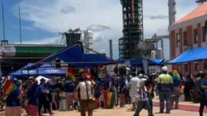 Inauguración del Complejo Siderúrgico del Mutún como un show político