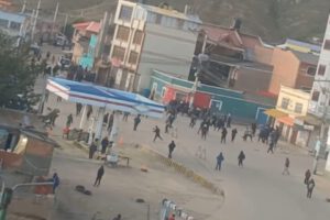 Enfrentamiento transporte Uncía