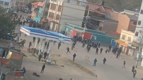 Enfrentamiento transporte Uncía