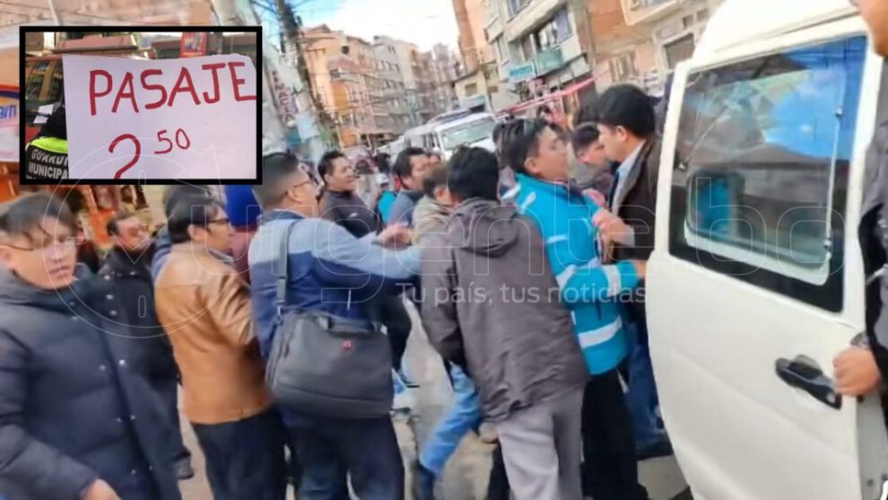 Liberan a dos choferes tras agredir a funcionaria municipal en La Paz