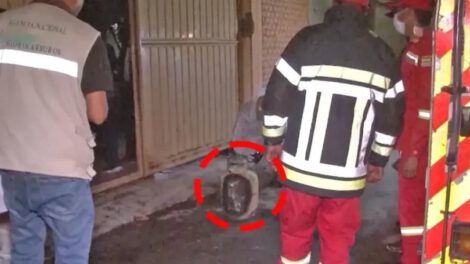 Explosión de garrafa en Cochabamba