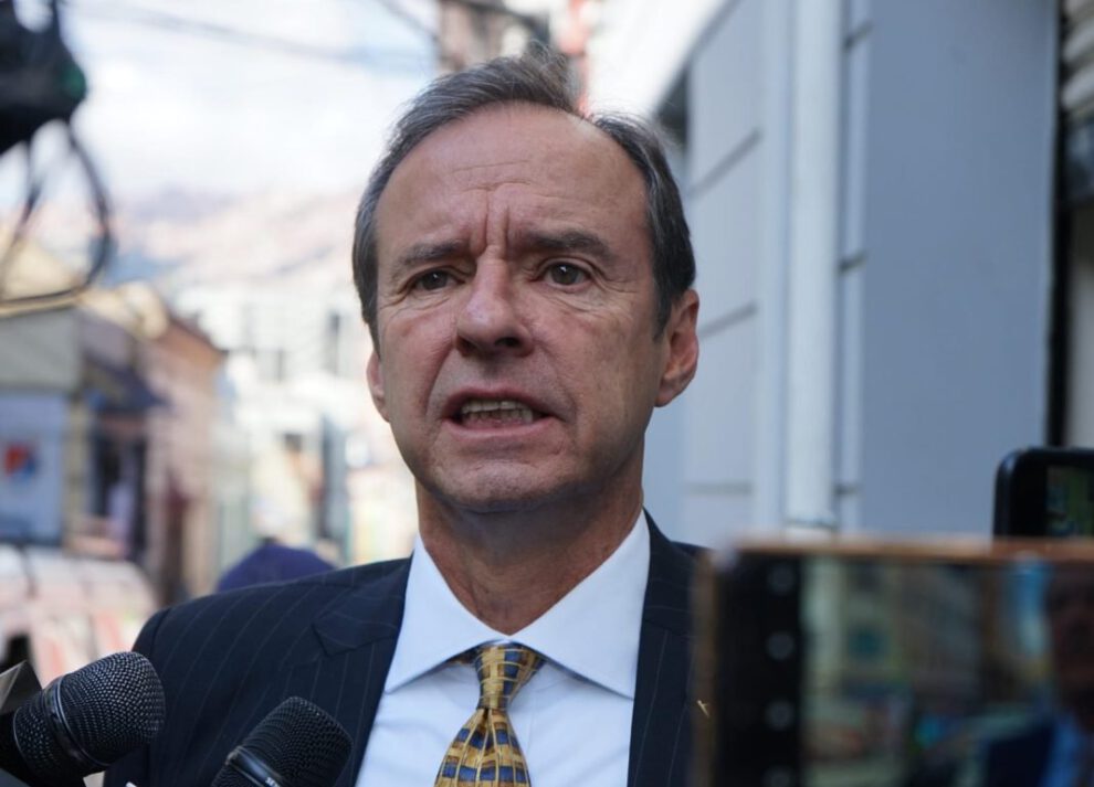 Tuto Quiroga, expresidente de Bolivia y precandidato a la presidencia