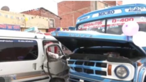 Accidente de minibús en La Paz