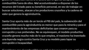 subvenciones a sectores productivos en Santa Cruz