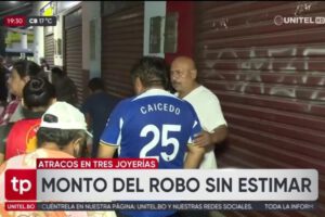 Asalto a joyerías en Santa Cruz