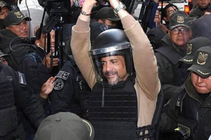 Luis Fernando Camacho llega al tribunal de La Paz