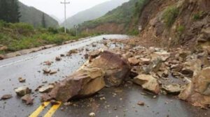 Derrumbes en carreteras en Bolivia