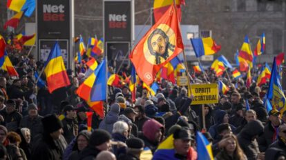 Protestas en Rumania por inhabilitación de candidato presidencial