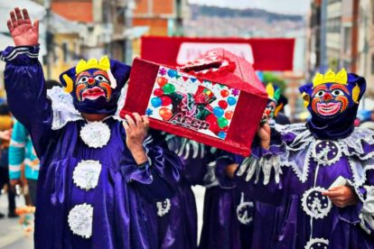 Entierro del Pepino en el carnaval de La Paz
