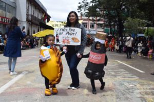 Galería de fotos del Corso Infantil mostrando creatividad de padres y niños