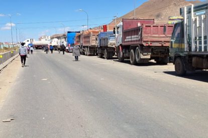 paro de transporte por falta de combustible