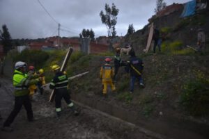 Lluvias en La Paz causan derrumbes y afectan más de 40 viviendas