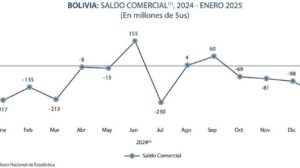 Déficit comercial Bolivia 2024