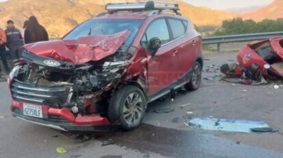 Choque entre motorizados en Tupiza
