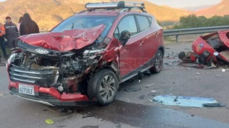 Choque entre motorizados en Tupiza