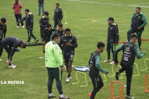 Entrenamiento de la selección boliviana para las eliminatorias