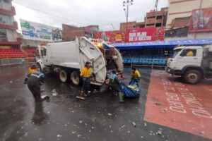 Recolección de residuos Carnaval Oruro