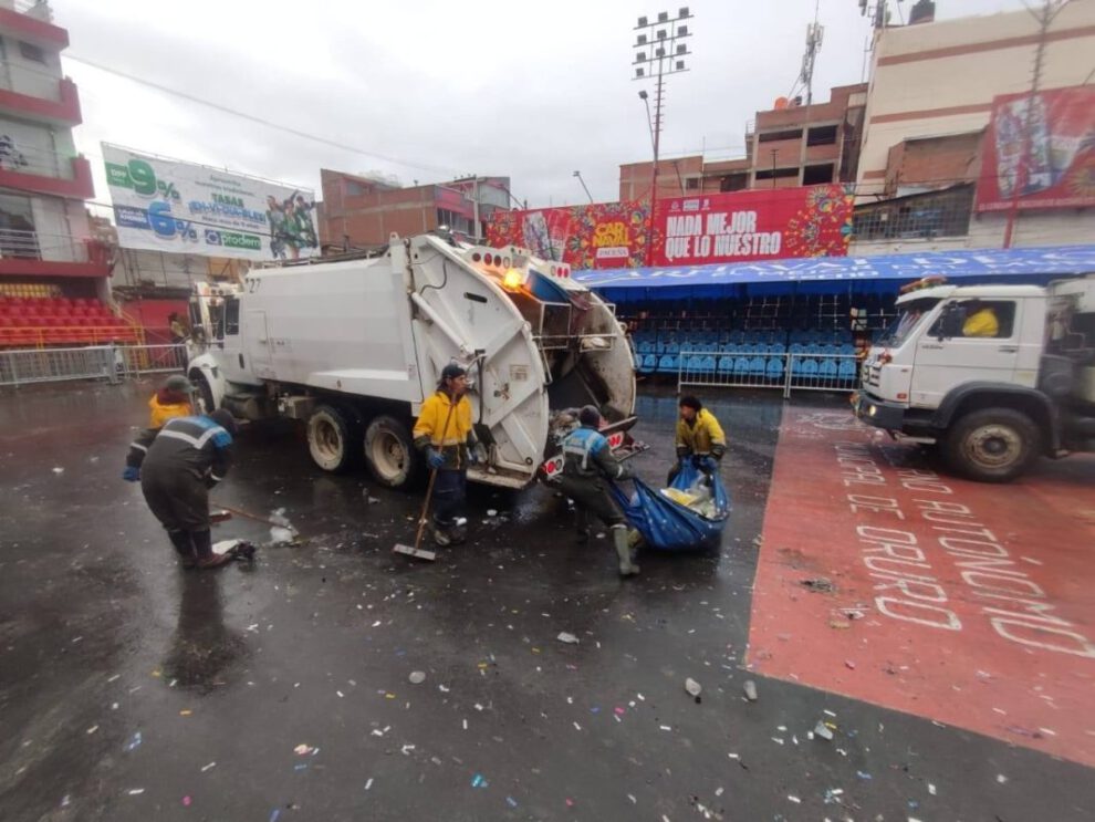 Recolección de residuos Carnaval Oruro