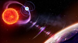 Pulsos de radio en sistema binario estelar