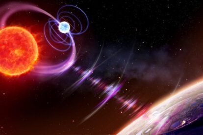 Pulsos de radio en sistema binario estelar