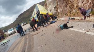 Accidente en ruta Potosí – Sucre