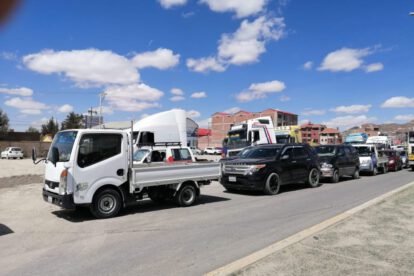 escasez de combustible en Potosí