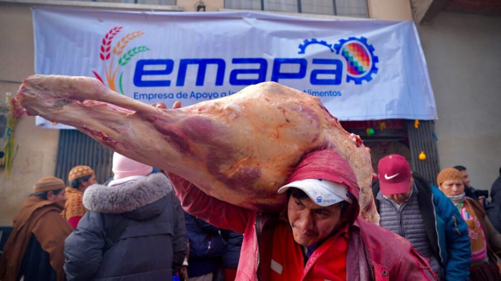 Venta de carne de res en Emapa