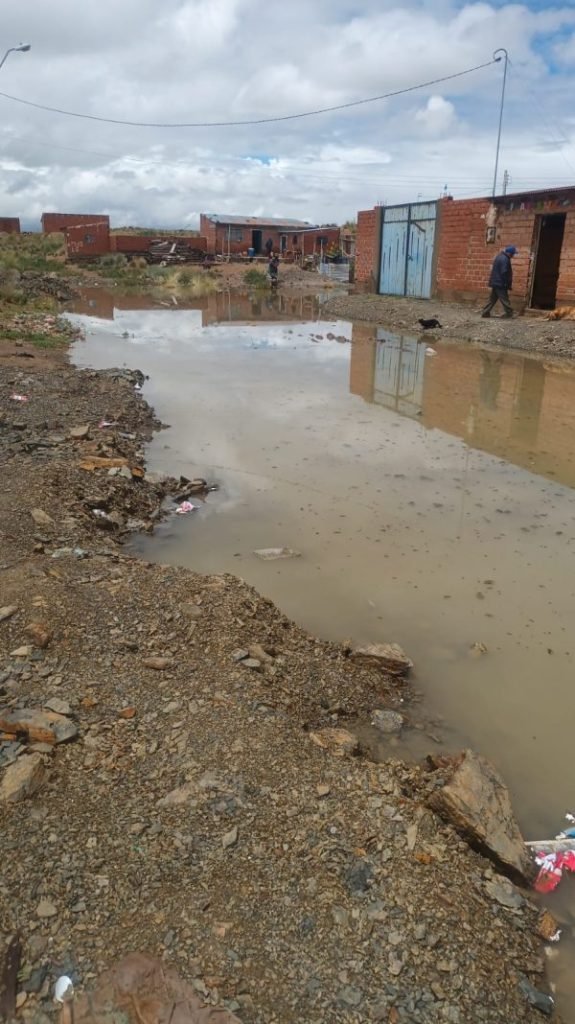 Inundaciones en el Distrito 4 de Oruro