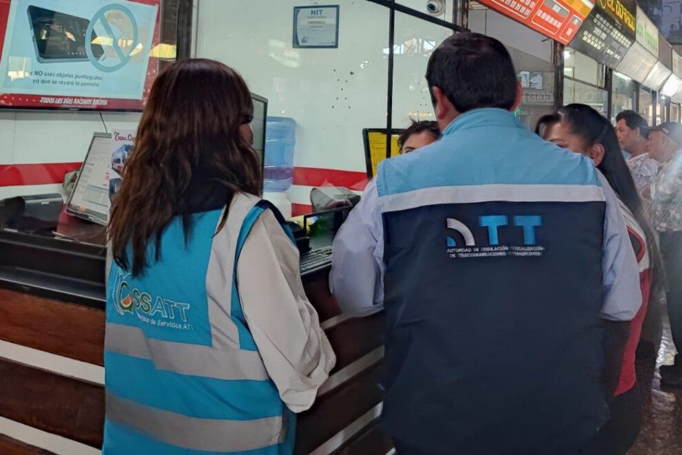 Control de tarifas de transporte interdepartamental por la ATT