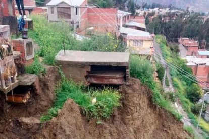 Cementerio ilegal en Ovejuyo tras deslizamiento