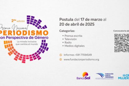 Premio Nacional de Periodismo con Perspectiva de Género 2025
