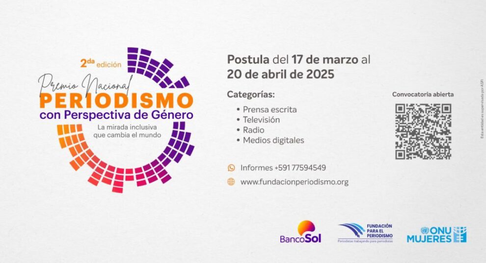 Premio Nacional de Periodismo con Perspectiva de Género 2025