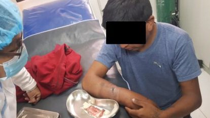 Joven herido de bala en Huachacalla