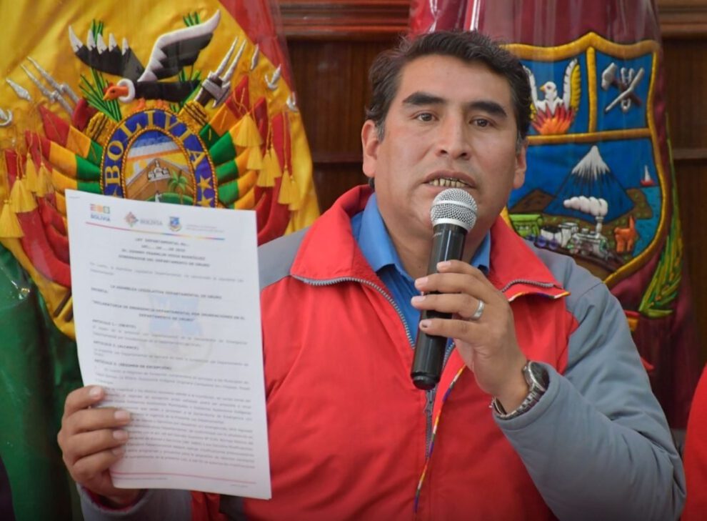 Declaratoria de desastre departamental en Oruro