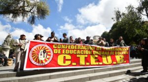 Protestas en plaza Murillo por crisis económica en Bolivia